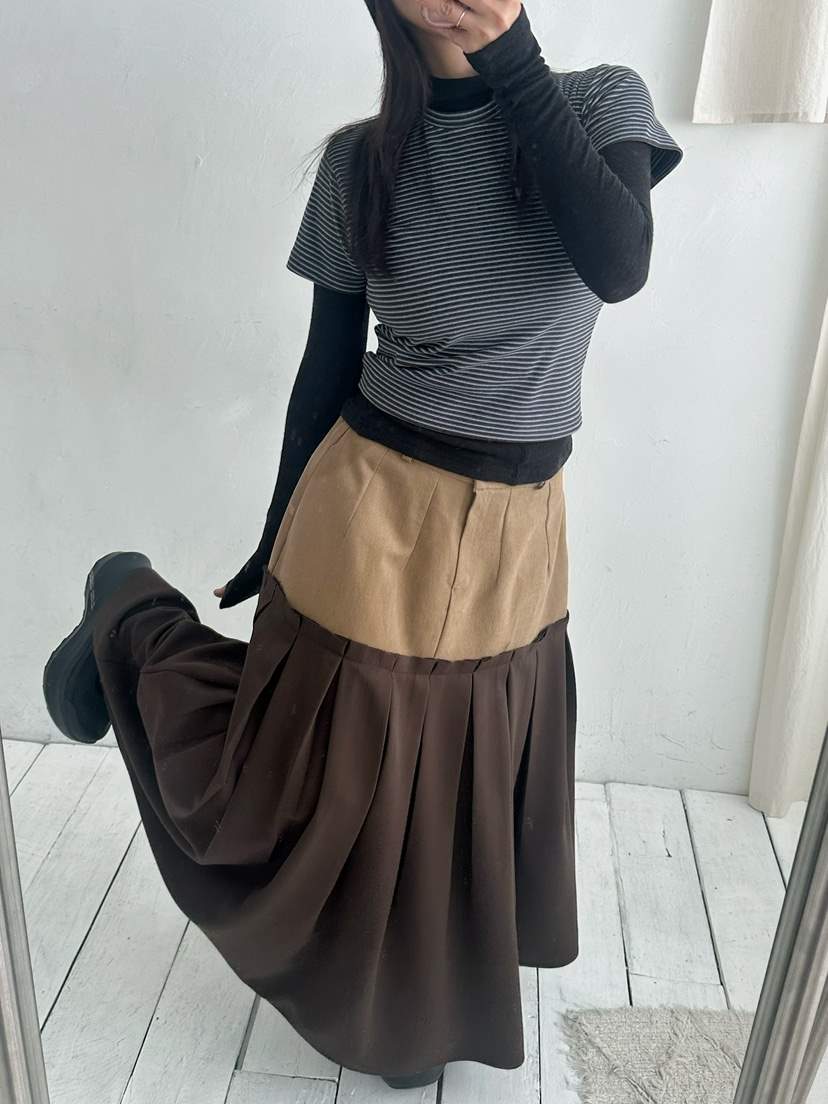 BYRING東大門㊣實拍女士新款時尚休閑25秋冬職業人氣推薦長裙BYRING長裙