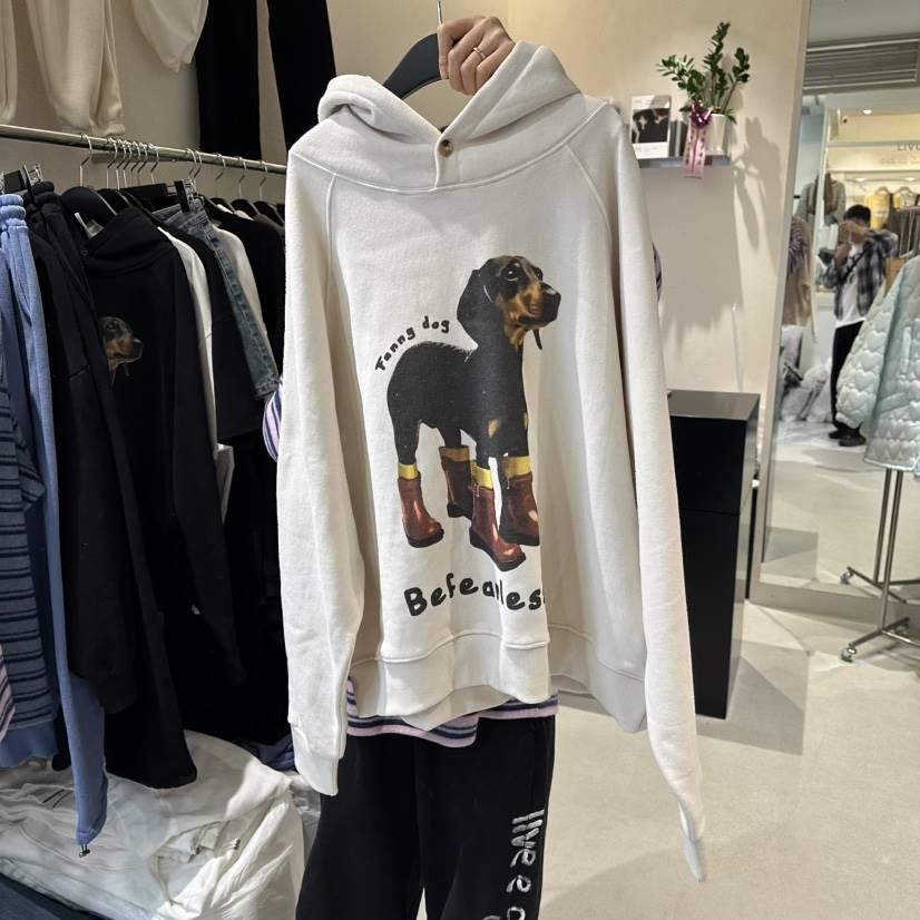 MEMO CLASSIC韓國代購㊣女裝新款推薦時尚衛衣連帽衫加絨狗狗MEMO CLASSIC衛衣