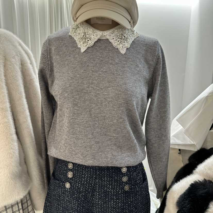 ABLESTUDIO東大門㊣代購女士新品職業休閑時尚25秋冬針織衫ABLESTUDIO針織衫