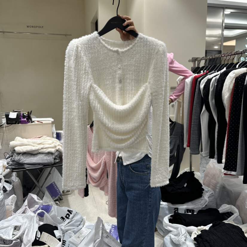MONOPOLY東大門㊣直郵女裝新品休閑職業推薦25秋冬人氣針織衫MONO_POLY針織衫
