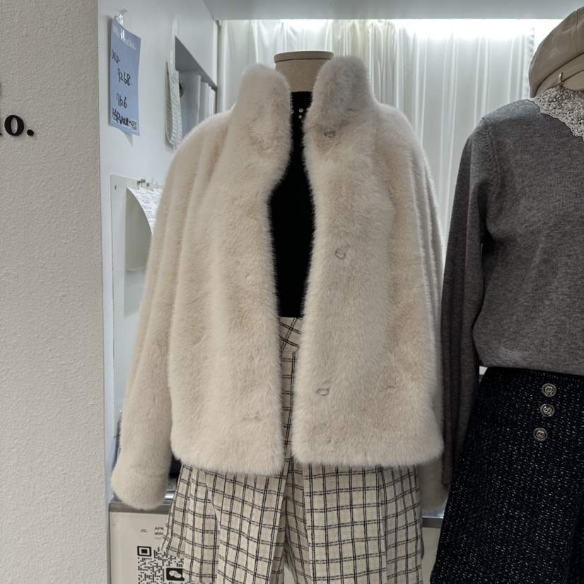 ABLESTUDIO韓國代購㊣女士新款職業時尚人氣推薦休閑短款大衣ABLESTUDIO短款大衣