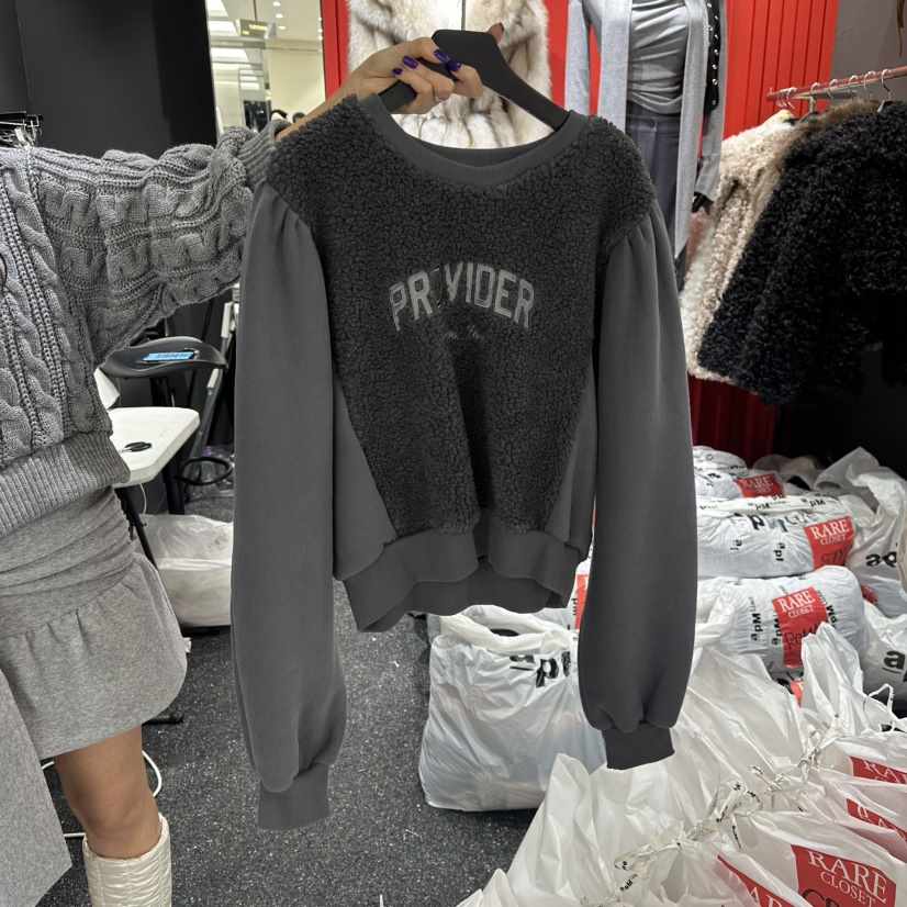 RARE CLOSET韓國直郵㊣女裝新品25秋冬人氣職業熱賣衛衣加絨RARE CLOSET衛衣