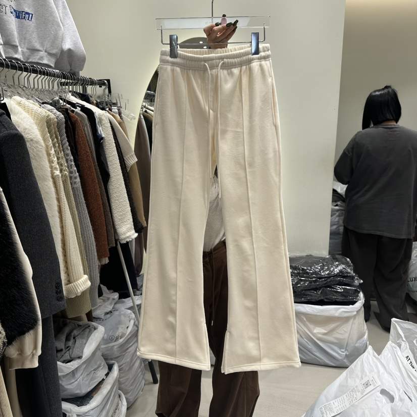 AT THE END東大門㊣直郵女士新款人氣推薦休閑褲加絨保暖AT THE END休閑褲