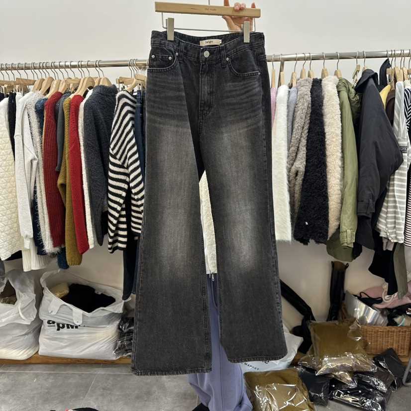 DELIGHT-L韓國直郵㊣女士新品職業熱賣25秋冬人氣牛仔褲絨DELIGHT-L牛仔褲