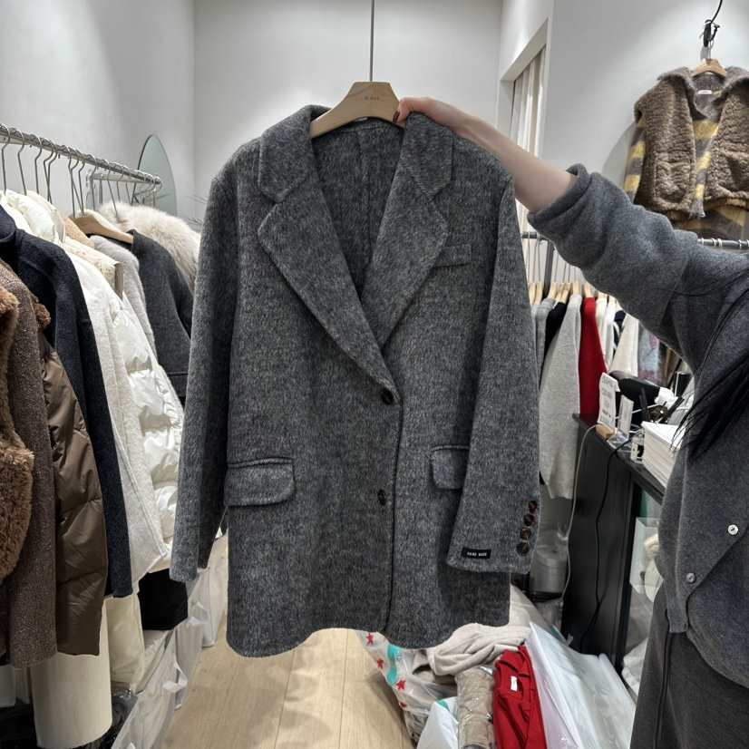 DDAY韓國直郵㊣女裝新款職業時尚25秋冬推薦熱賣人氣短款大衣DDAY短款大衣