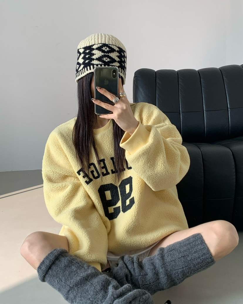 REVE CITE-L韓國直郵㊣女士新品25秋冬人氣時尚真品衛衣加絨REVE CITE-L衛衣