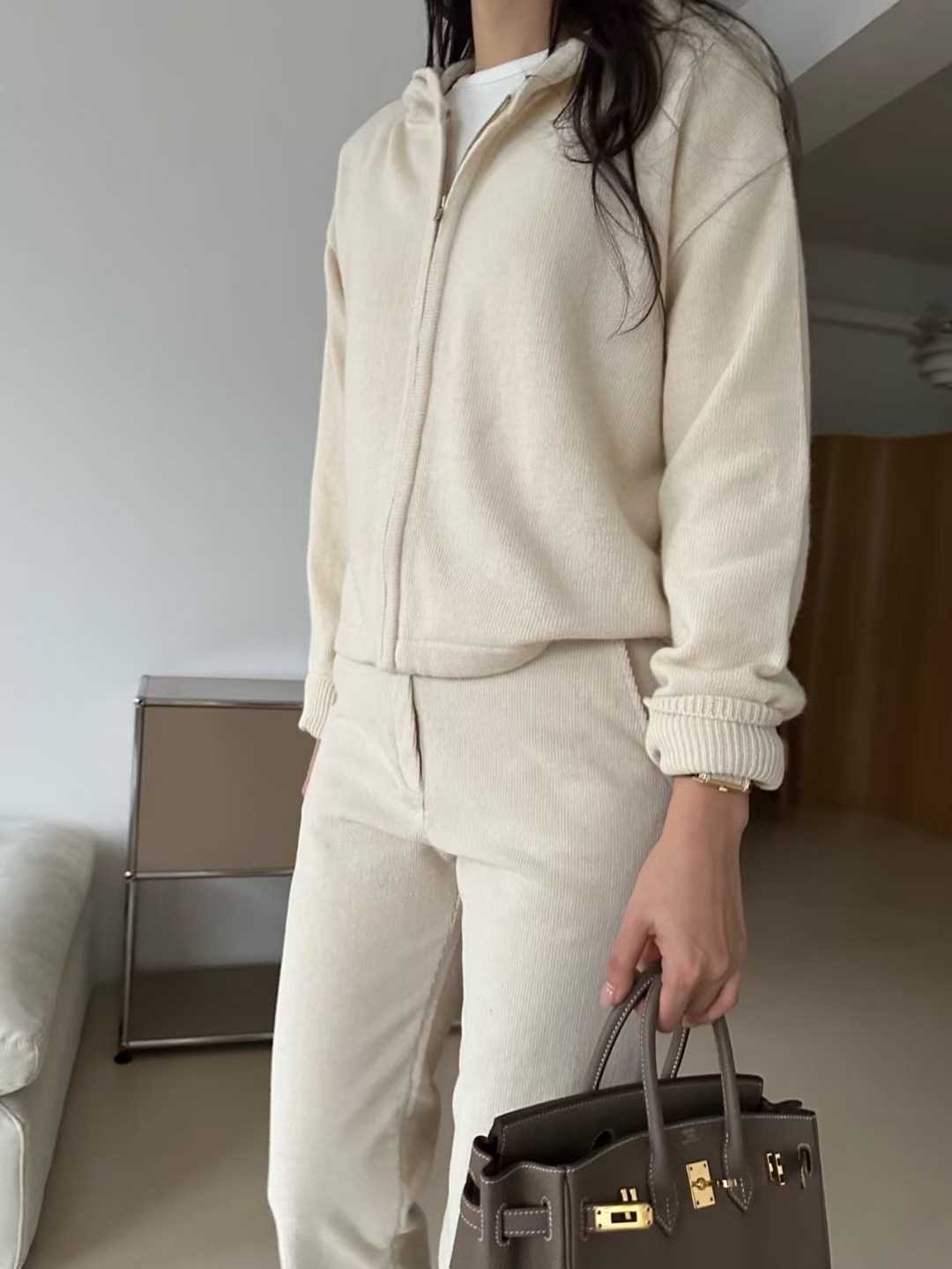 KIND-카인드-OT東大門㊣實拍女裝新品25秋冬夾克連帽針織衫KIND-ot夾克