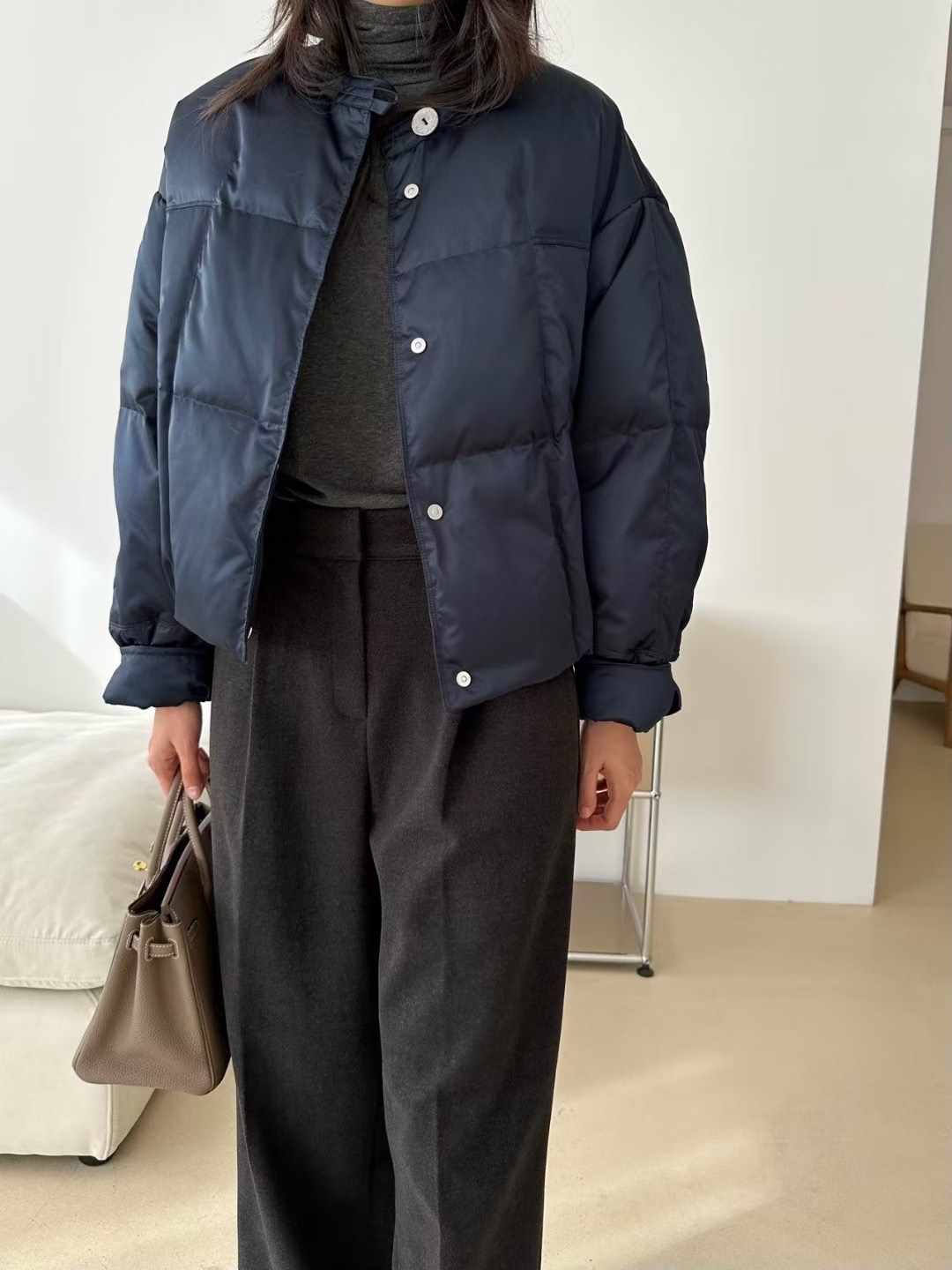 KIND-카인드-OT東大門㊣代購女裝新款人氣25秋冬短款棉服KIND-ot短款棉服