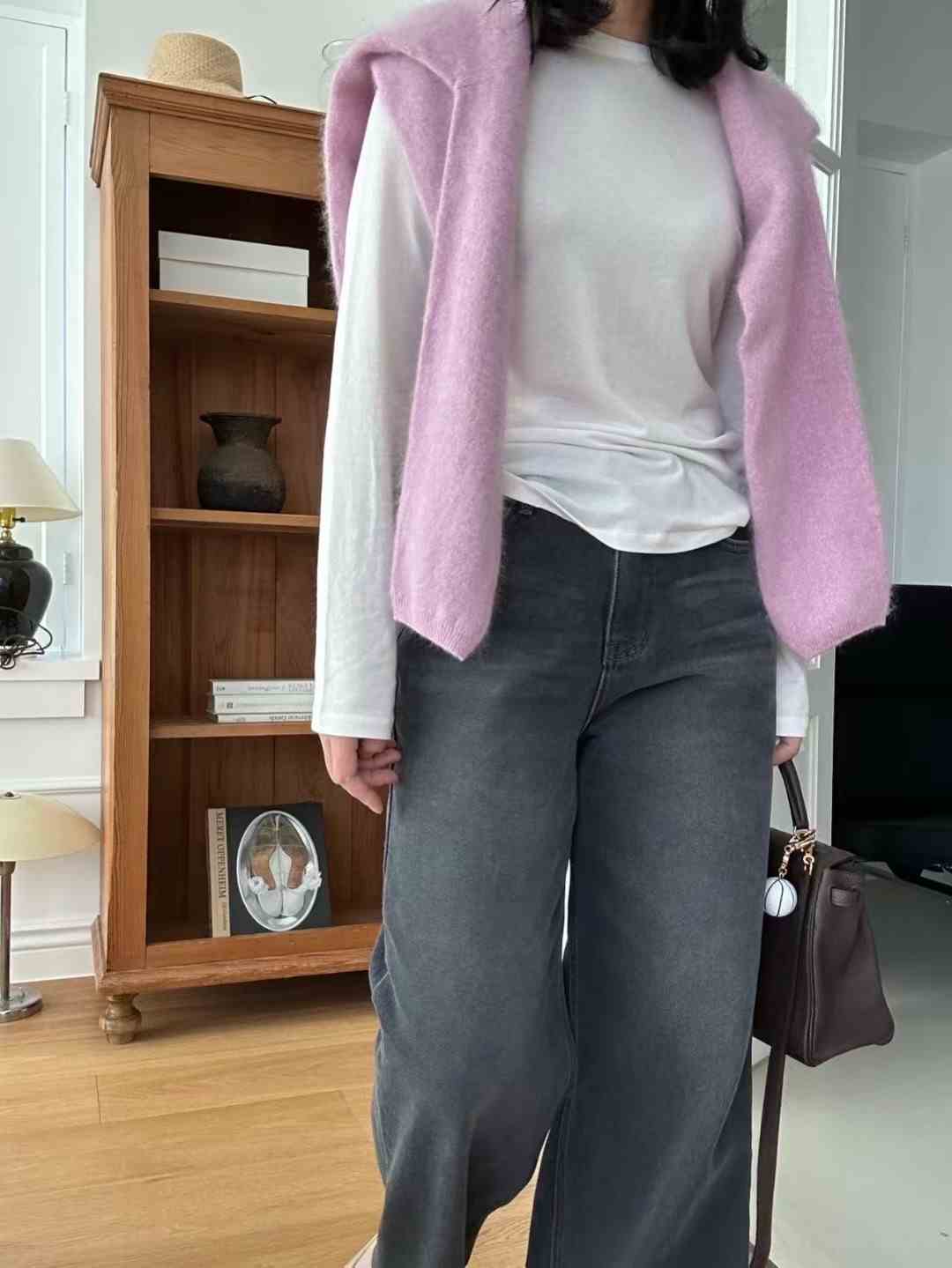 KIND-카인드-OT東大門㊣實拍女裝新款時尚長袖T恤不含披肩KIND-ot長袖T恤