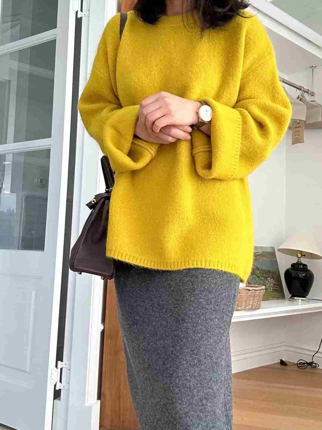 KIND-카인드-OT東大門㊣代購女士新款25秋冬針織衫羊毛寬松KIND-ot針織衫