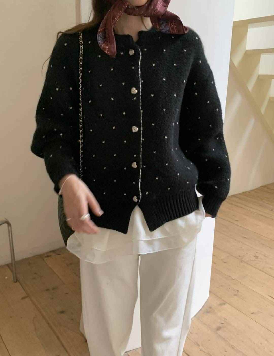 ETEMOY東大門㊣直郵女裝新品休閑時尚真品熱賣人氣針織衫開衫LEHEIM針織衫