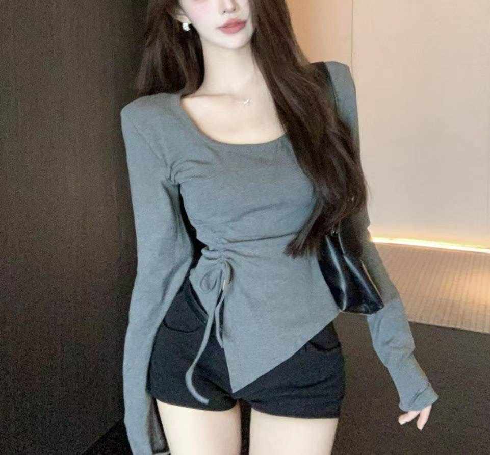 ETEMOY韓國直郵㊣女士新款推薦熱賣時尚休閑25秋冬真品長袖T恤LEHEIM長袖T恤