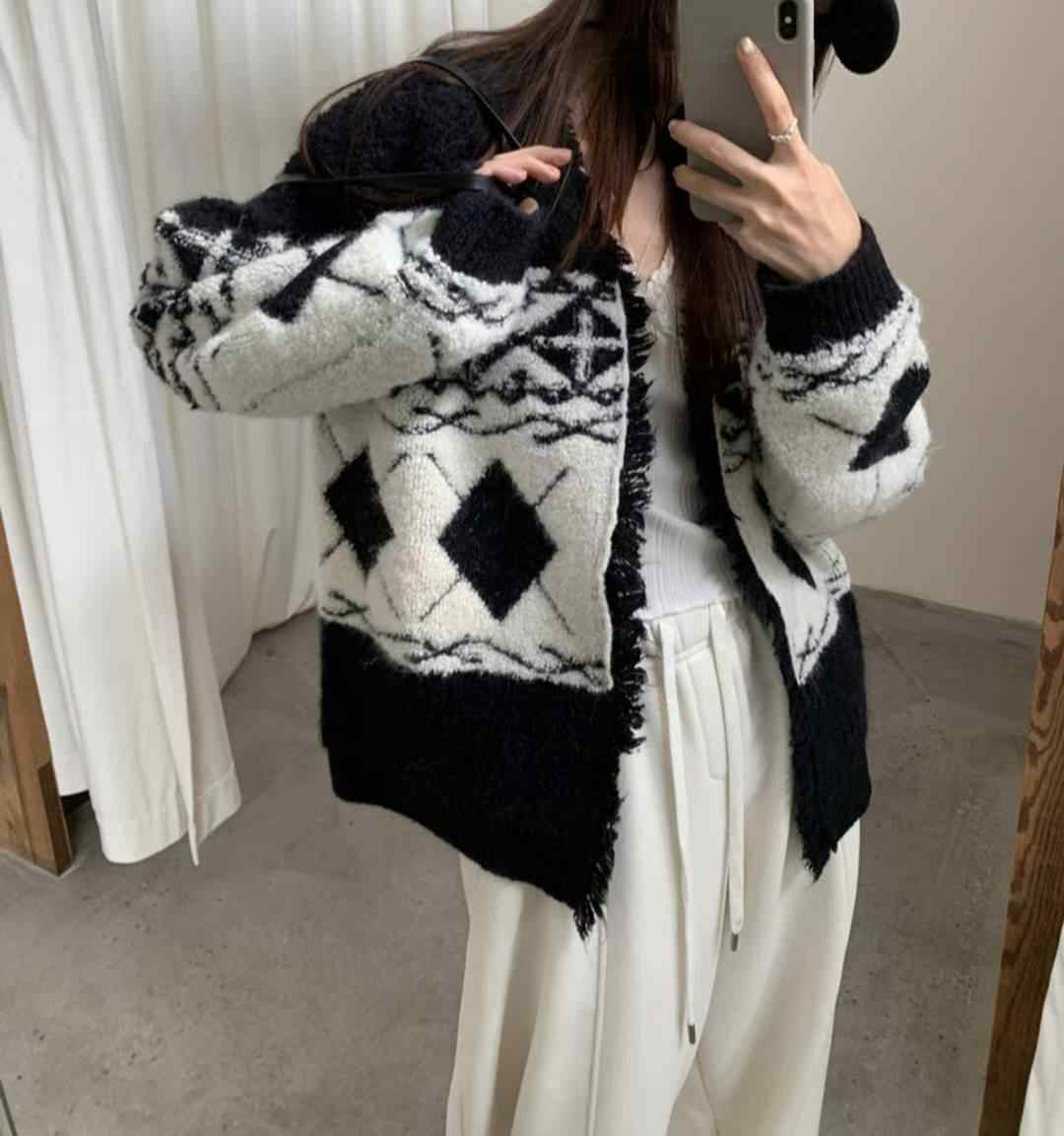 ETEMOY東大門㊣直郵女士新款職業時尚人氣熱賣真品針織衫開衫LEHEIM針織衫