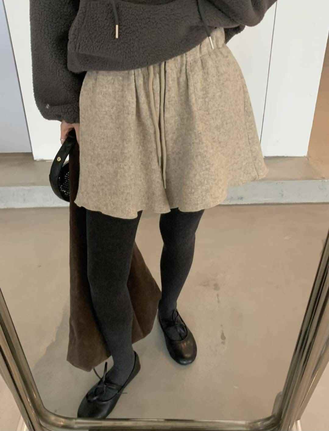 ETEMOY韓國代購㊣女士新款時尚推薦職業熱賣25秋冬休閑短褲LEHEIM短褲