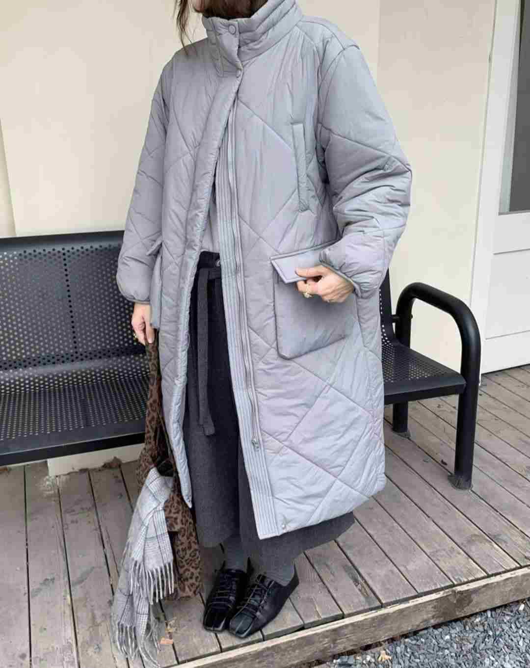 ETEMOY東大門㊣代購女士新款時尚25秋冬推薦人氣真品長款棉服LEHEIM長款棉服