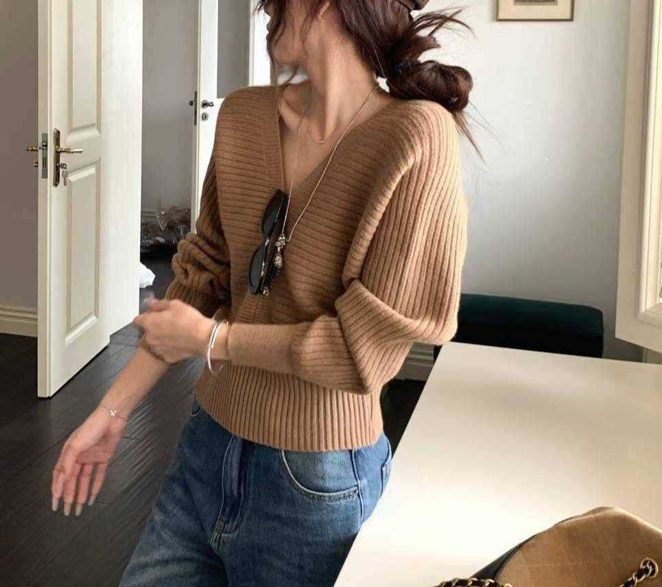 ETEMOY韓國直郵㊣女裝新品真品25秋冬時尚熱賣人氣休閑針織衫LEHEIM針織衫