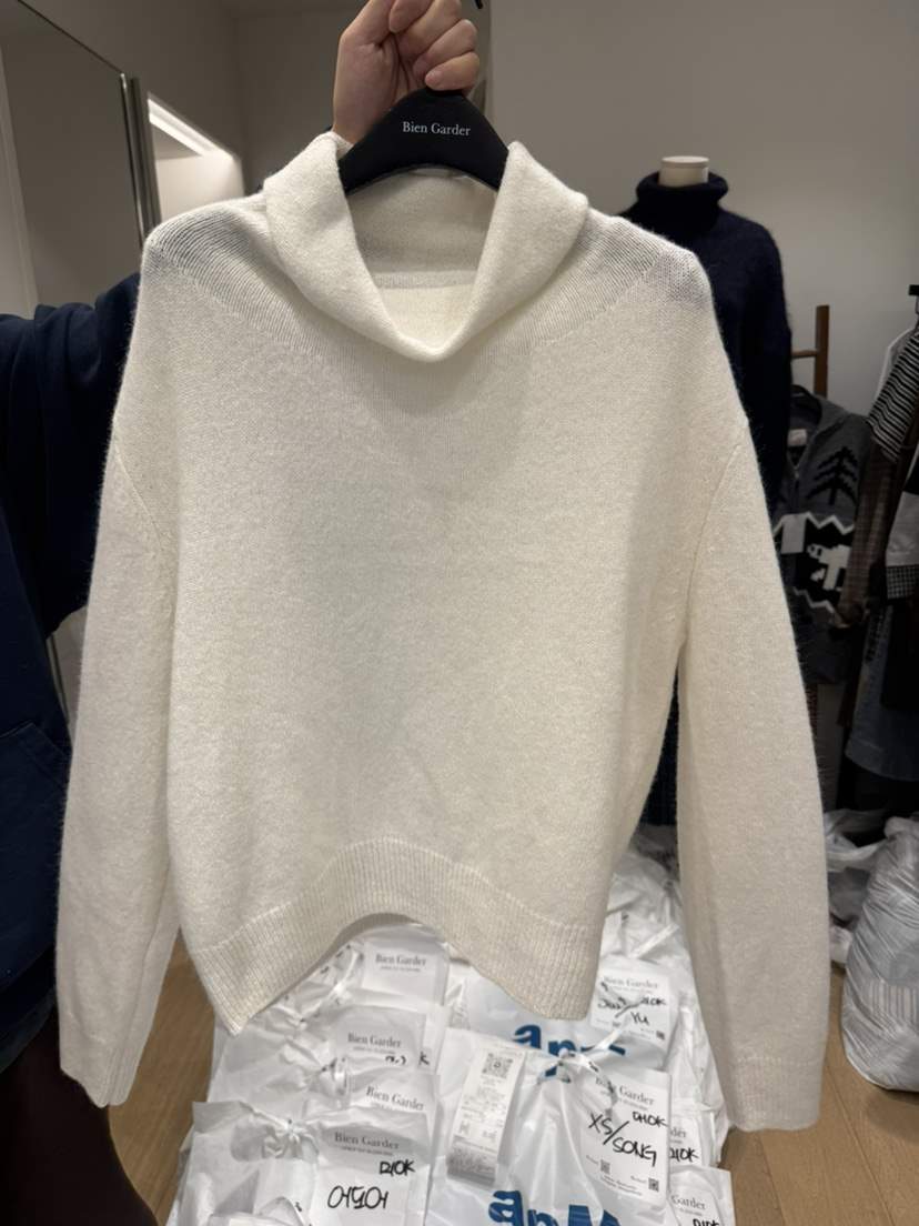 BIEN GARDER韓國直郵㊣女士新款真品職業人氣熱賣25秋冬針織衫BIEN GARDER針織衫