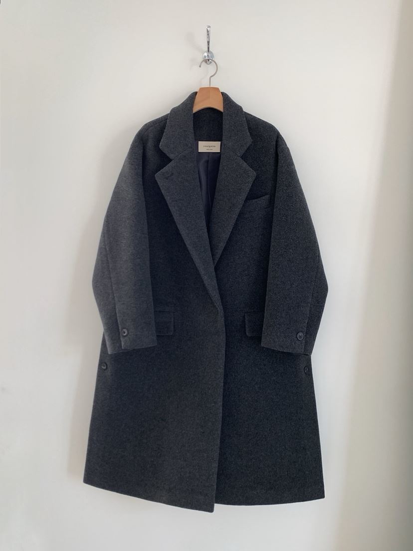 COURGETTE韓國代購㊣女裝新品休閑推薦職業熱賣人氣中長款大衣COURGETTE中長款大衣