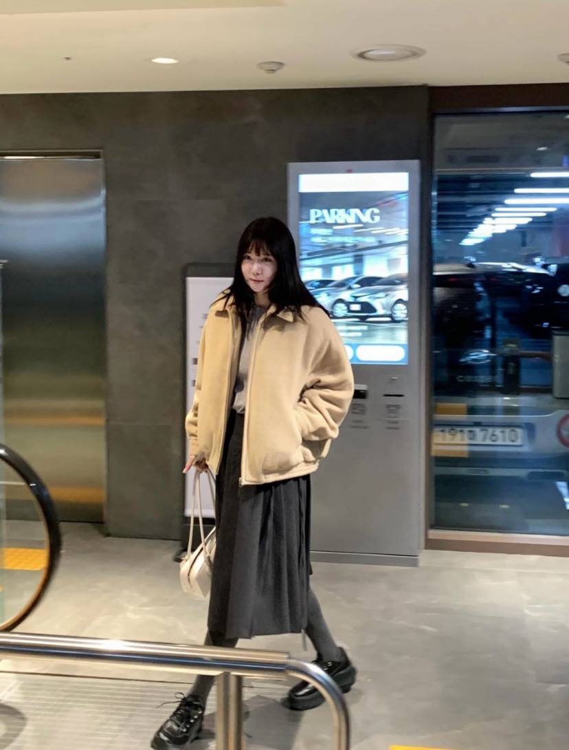 COURGETTE東大門㊣直郵女士新款25秋冬職業休閑真品短款大衣COURGETTE短款大衣