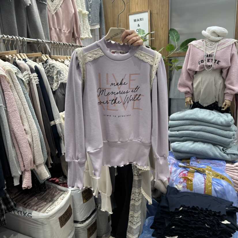 MARI CO韓國直郵㊣女裝新品25秋冬推薦人氣真品休閑衛衣加絨MARI CO衛衣