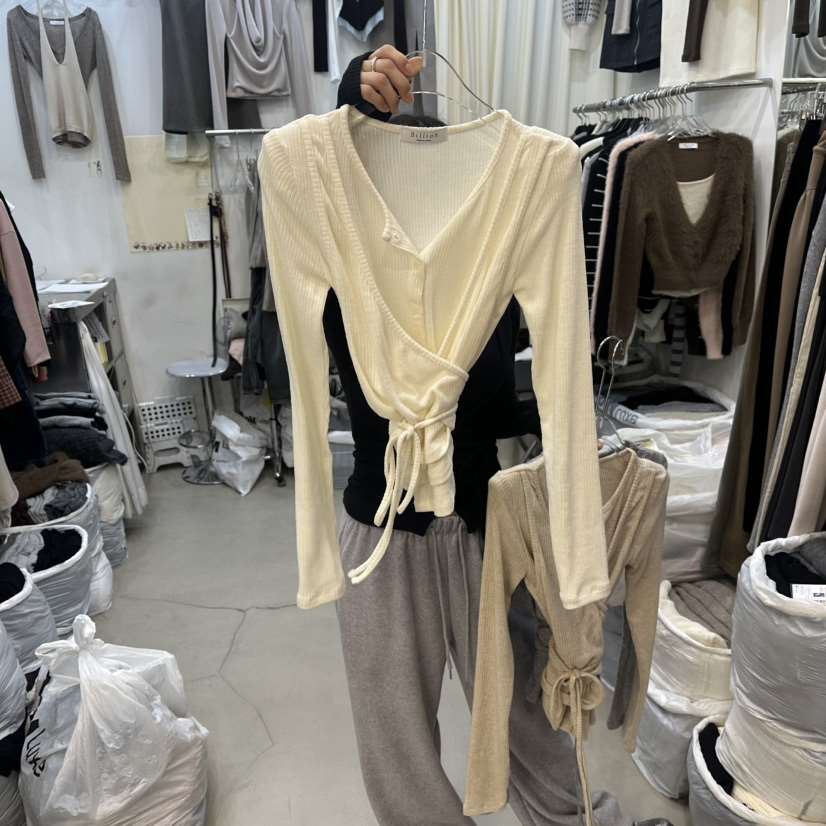 BILLION-L韓國直郵㊣女裝新款人氣推薦職業25秋冬休閑長袖T恤BILLION-L長袖T恤