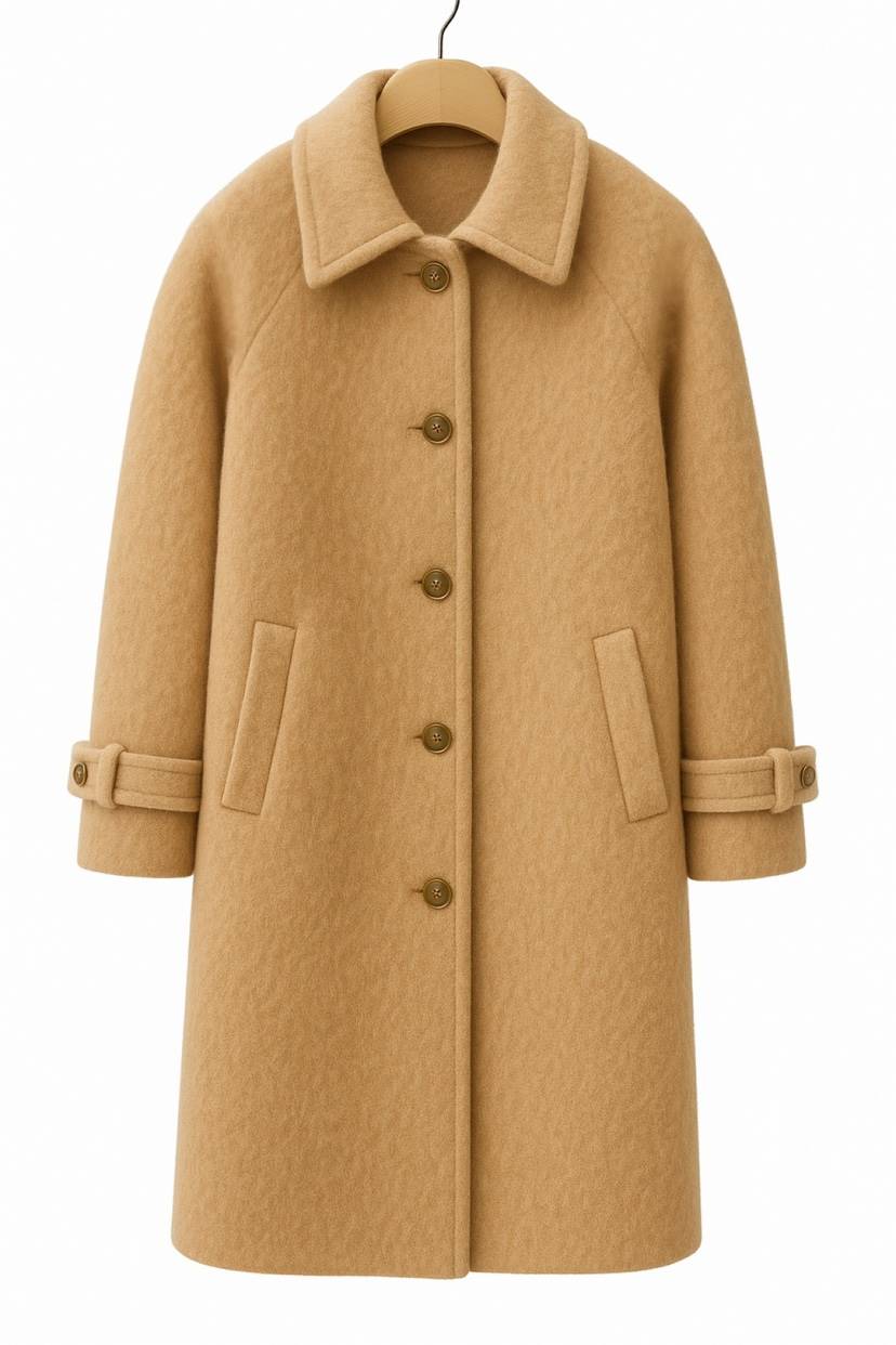 MADEMOISELL韓國直郵㊣女士新款職業熱賣真品中長款大衣含腰帶MADEMOISELL中長款大衣