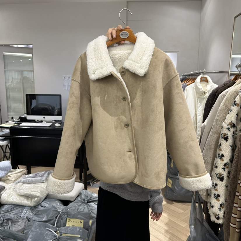 BRUSH-P東大門㊣代購女裝新品熱賣職業推薦時尚夾克兩面穿BRUSH-P夾克