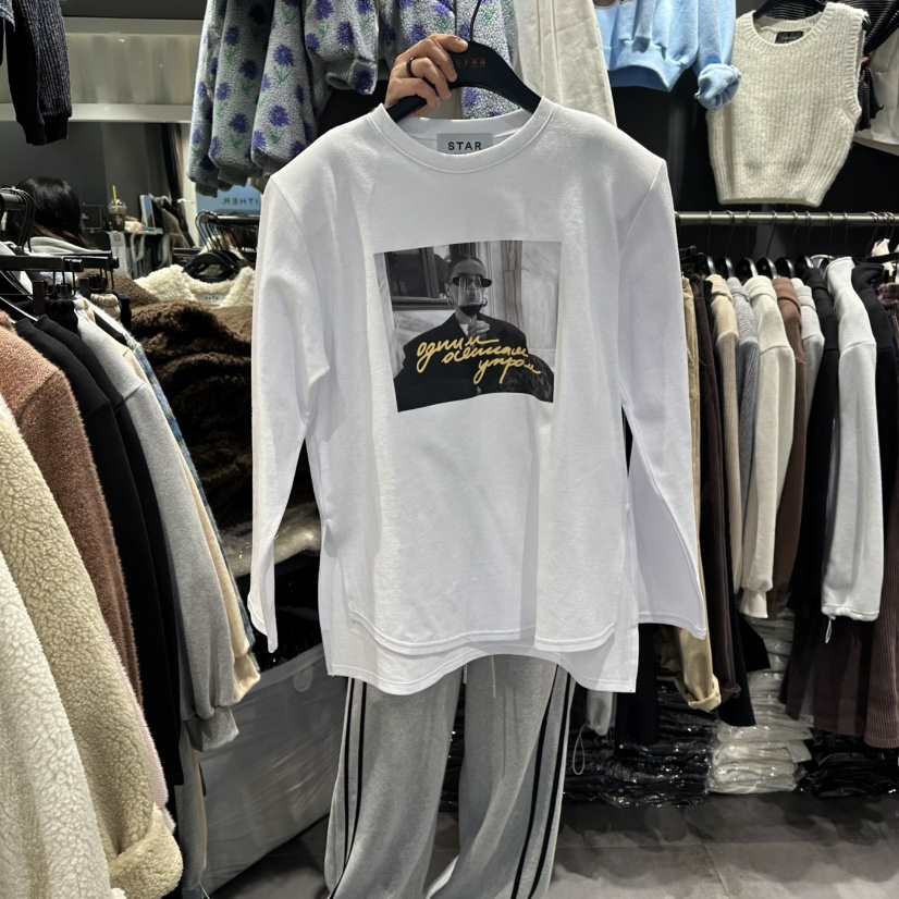 LONE STAR東大門㊣直郵女裝新款推薦人氣職業熱賣休閑長袖T恤LONE STAR長袖T恤