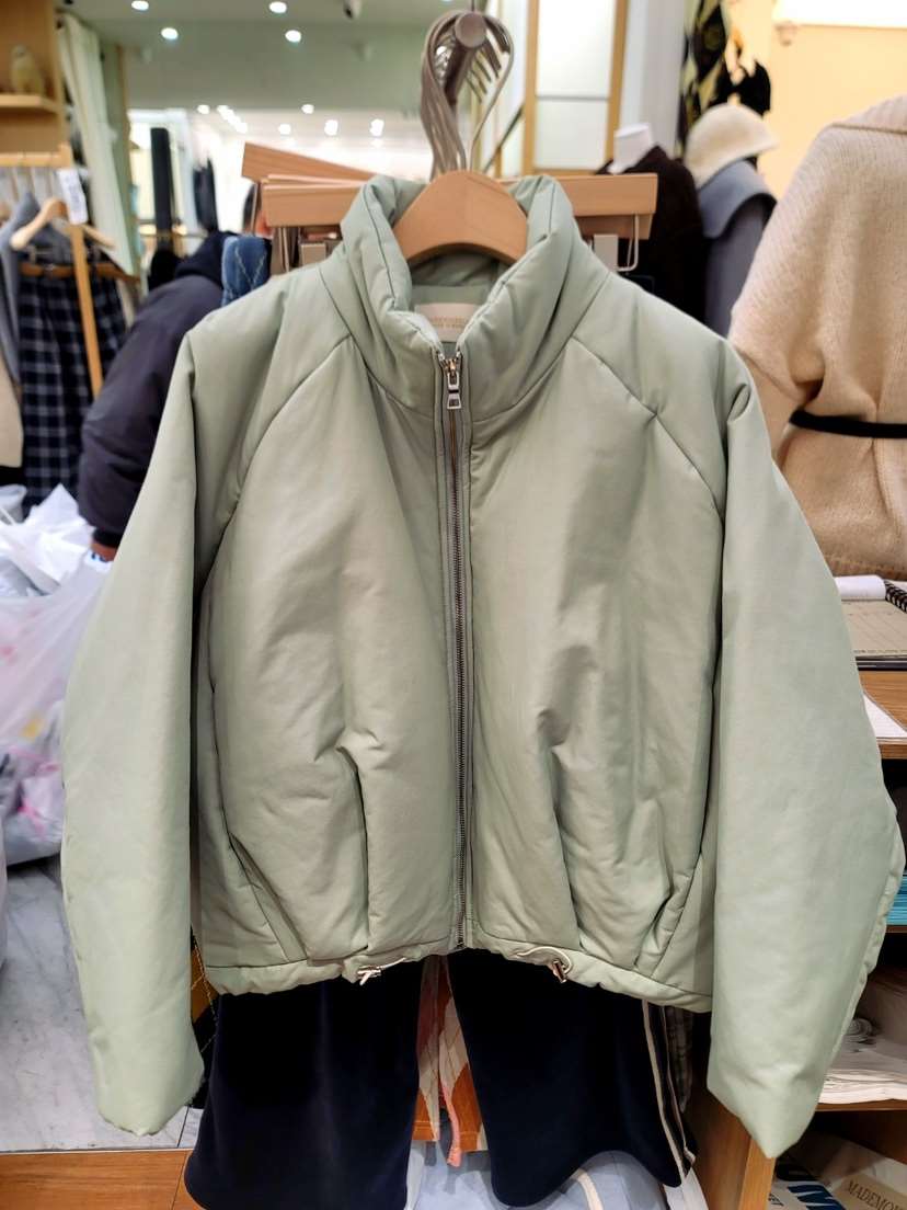 MADEMOISELL東大門㊣實拍女裝新款推薦真品休閑短款棉服高領MADEMOISELL短款棉服