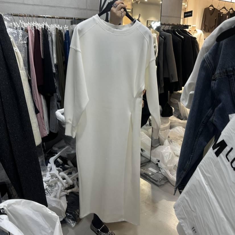 EITHER韓國代購㊣女士新款人氣休閑25秋冬推薦真品熱賣連衣裙EITHER連衣裙