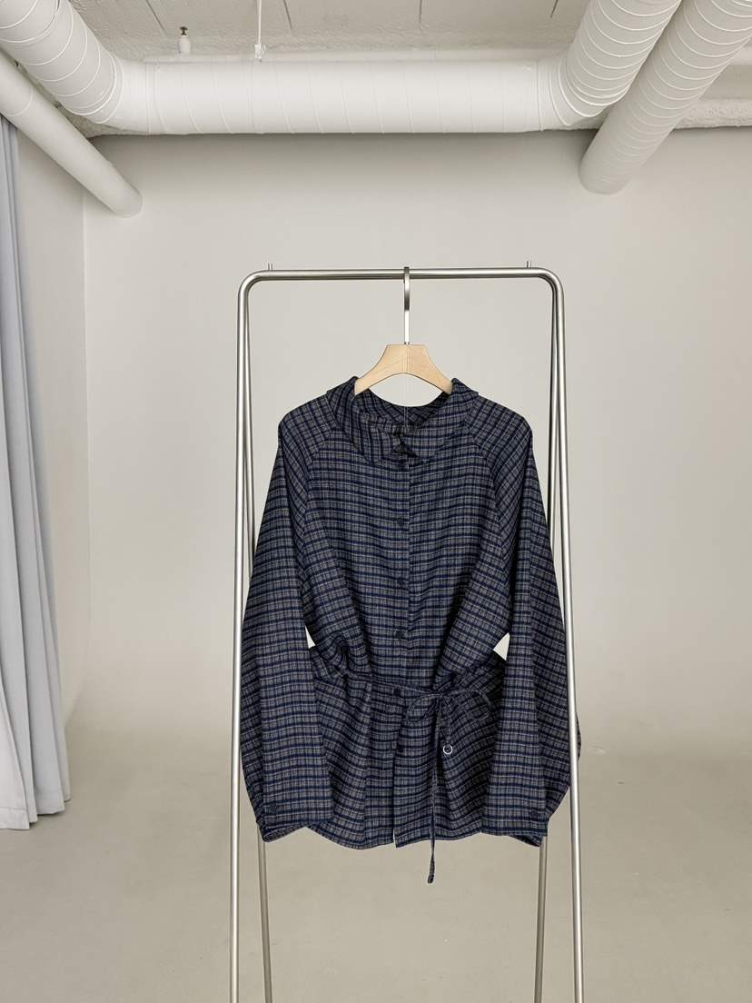 SANTAL韓國代購㊣女裝新款推薦休閑職業人氣25秋冬襯衫蕾絲衫SANTAL襯衫/蕾絲衫