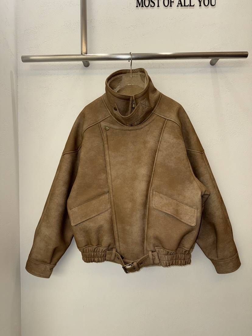 MOST OF ALL U韓國代購㊣女士新品時尚真品休閑夾克羊毛MOST OF ALL U夾克