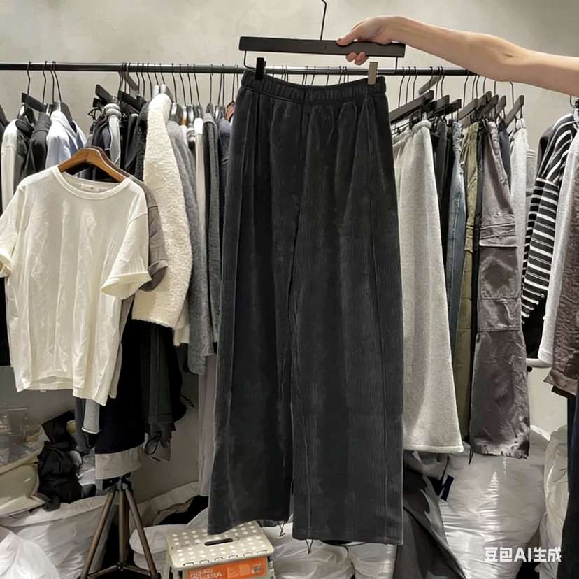 TUG韓國直郵㊣女裝新款職業時尚熱賣25秋冬人氣休閑褲天鵝絨TUG休閑褲