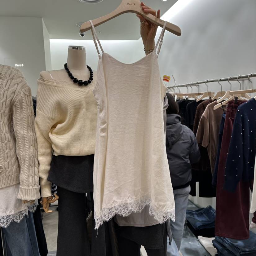 PART3韓國直郵㊣女士新款熱賣休閑25秋冬時尚職業連衣裙蕾絲Part.3連衣裙