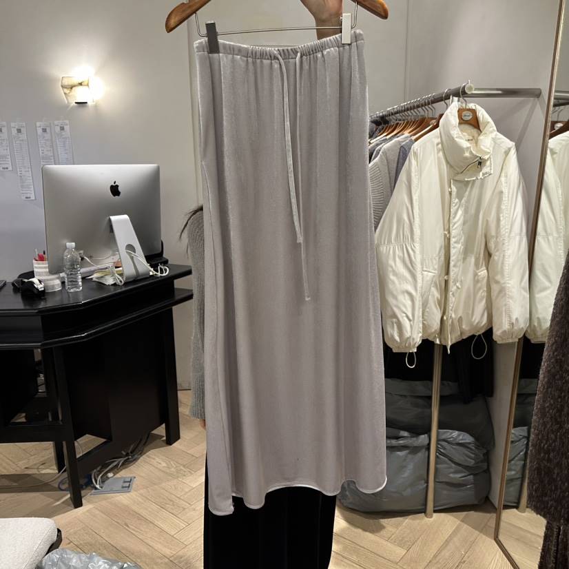 BRUSH-P東大門㊣直郵女裝新品休閑時尚職業25秋冬長裙天鵝絨BRUSH-P長裙