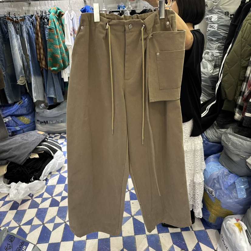 AMOUR韓國代購㊣女士新款熱賣推薦休閑時尚人氣職業休閑褲口袋AMOUR休閑褲