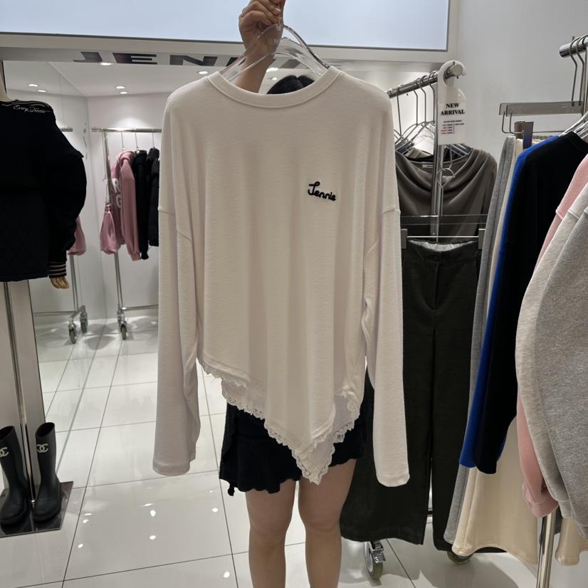 JENNIE東大門㊣直郵女士新品時尚人氣職業25秋冬推薦長袖T恤JENNIE/VENEFIT長袖T恤