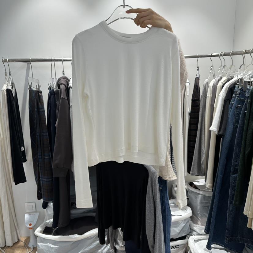 STORIES韓國代購㊣女士新款時尚休閑熱賣25秋冬長袖T恤羊毛STORIES長袖T恤