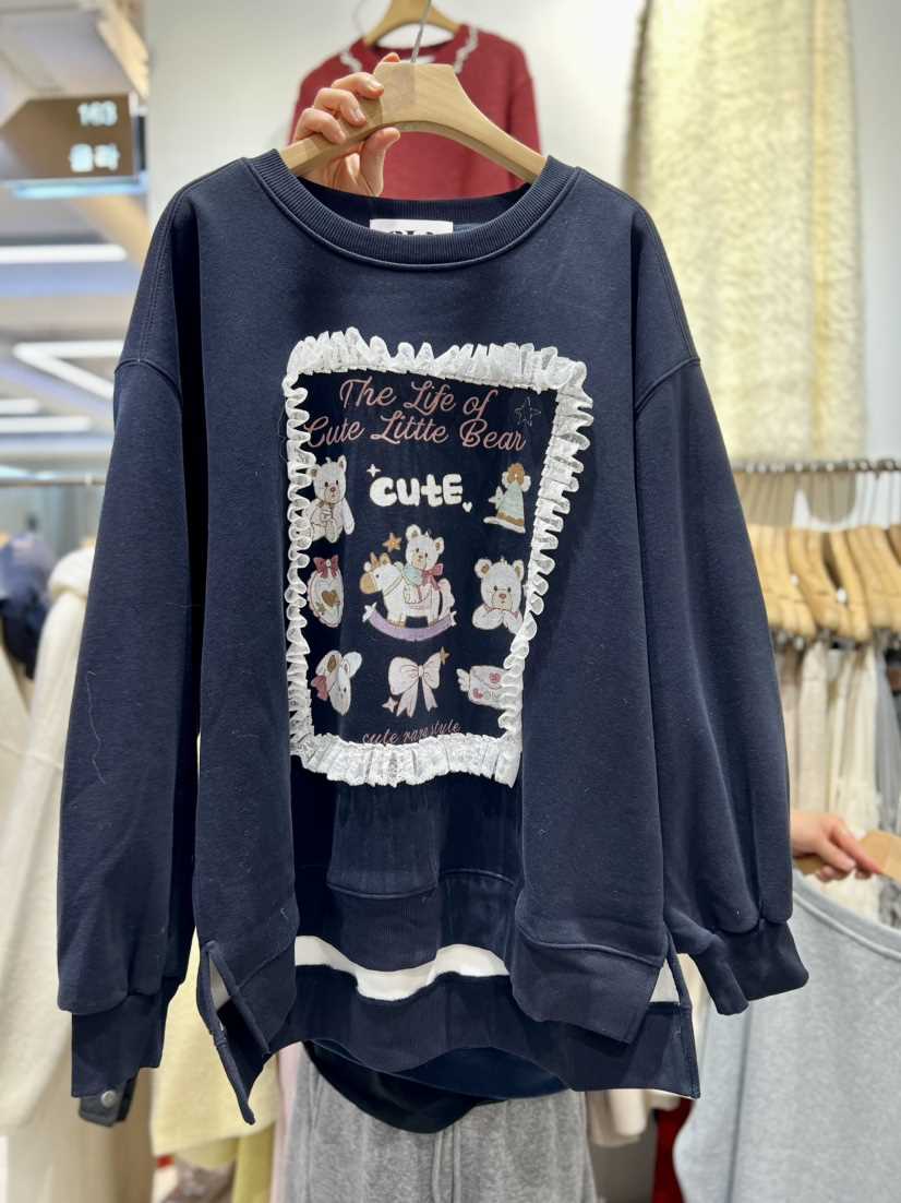 OLA韓國直郵㊣女士新款25秋冬人氣真品推薦職業休閑時尚衛衣mellor/OLA衛衣