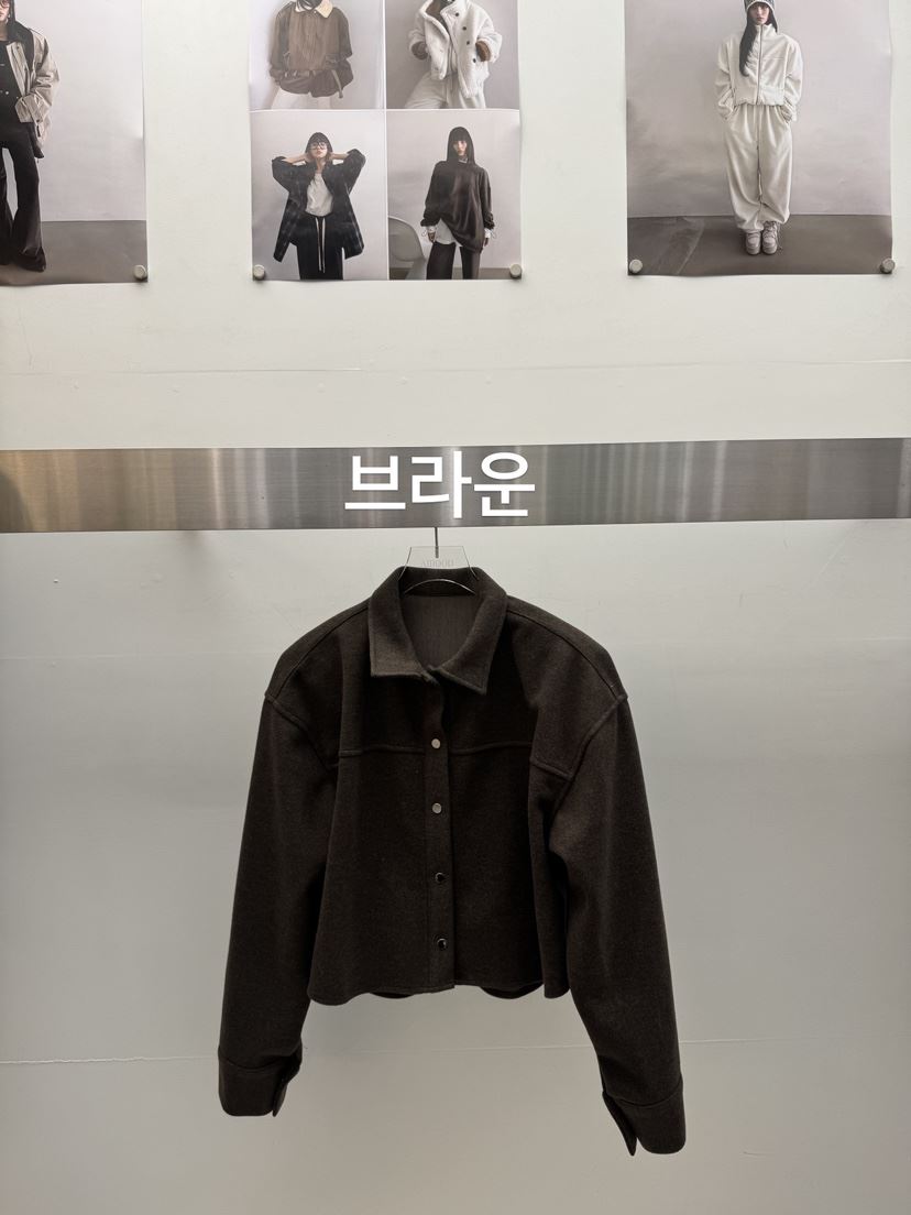 AMOOD韓國代購㊣女士新品熱賣真品25秋冬人氣推薦時尚夾克短款AMOOD夾克