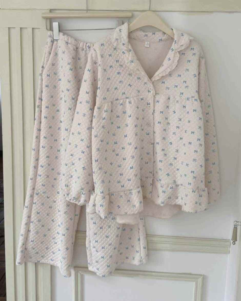 ETEMOY韓國直郵㊣女裝新品推薦熱賣休閑25秋冬真品睡衣兩件套LEHEIM睡衣