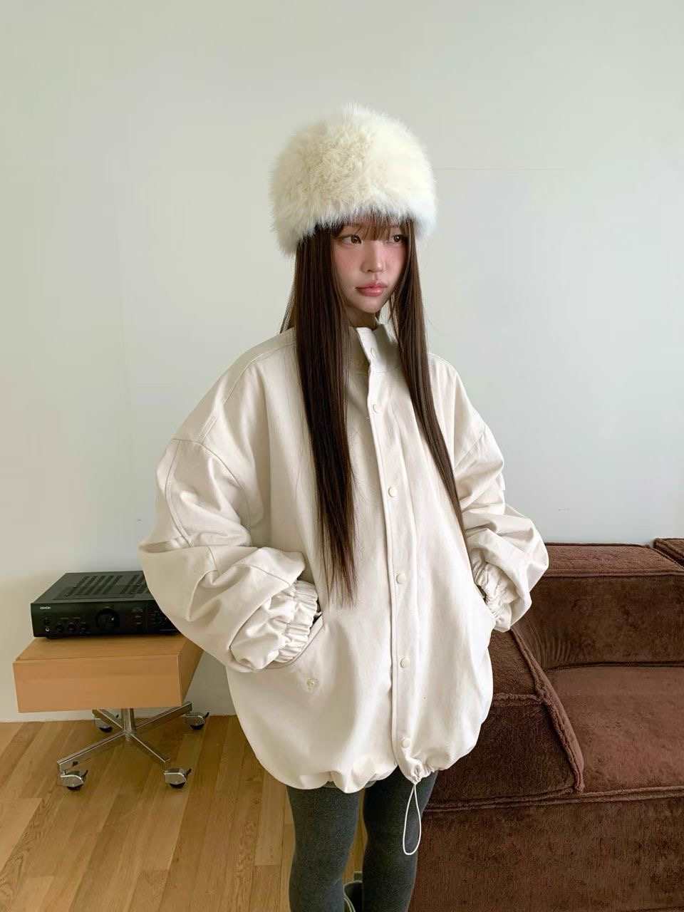 RAMIJ-라미제이-T韓國代購㊣女士新款25秋冬熱賣人氣夾克RAMIJ-라미제이-T夾克