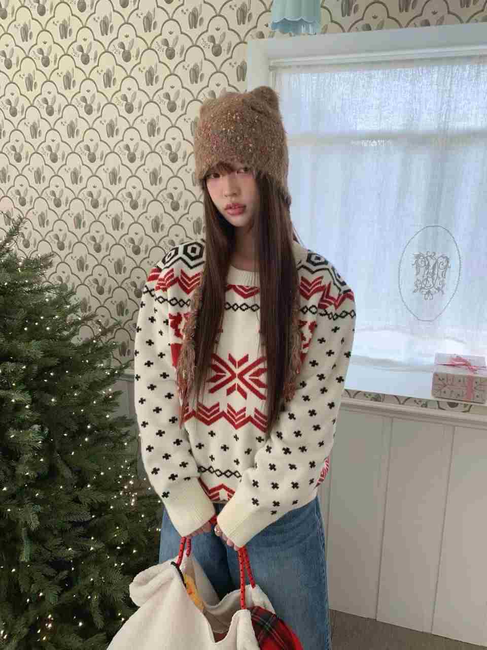 RAMIJ-라미제이-T韓國直郵㊣女裝新款25秋冬推薦真品針織衫RAMIJ-라미제이-T針織衫