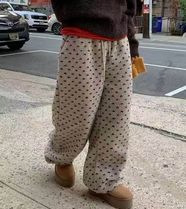 STAY HERE東大門㊣直郵女裝新品真品時尚休閑推薦休閑褲羊毛STAY HERE休閑褲