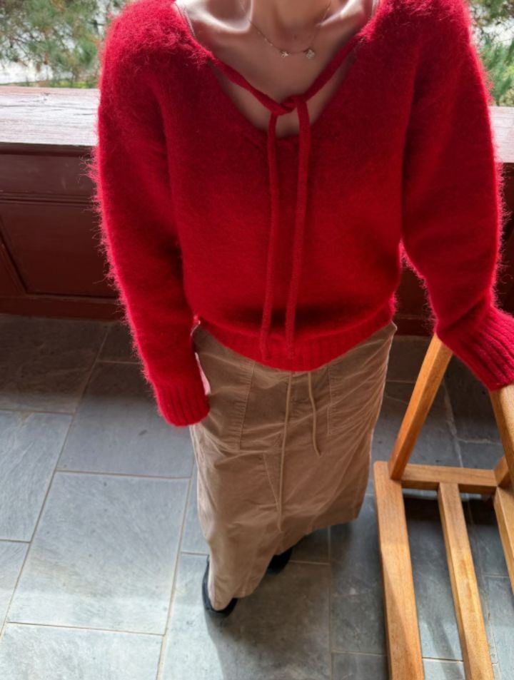 STAY HERE東大門㊣代購女士新款時尚人氣真品職業針織衫雙面STAY HERE針織衫