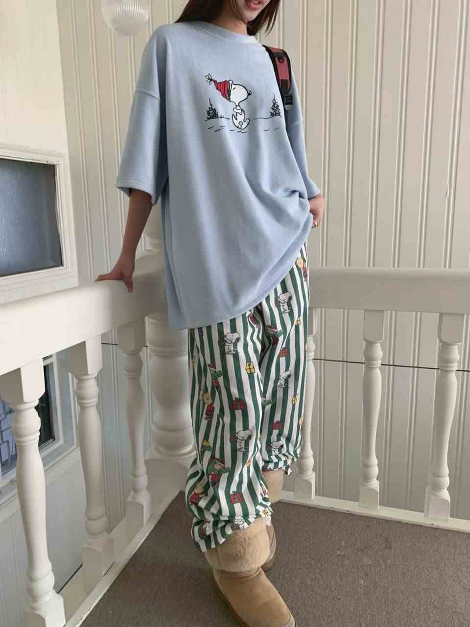 RAMIJ-라미제이-T韓國代購㊣女士新款25秋冬時尚真品休閑褲RAMIJ-라미제이-T休閑褲