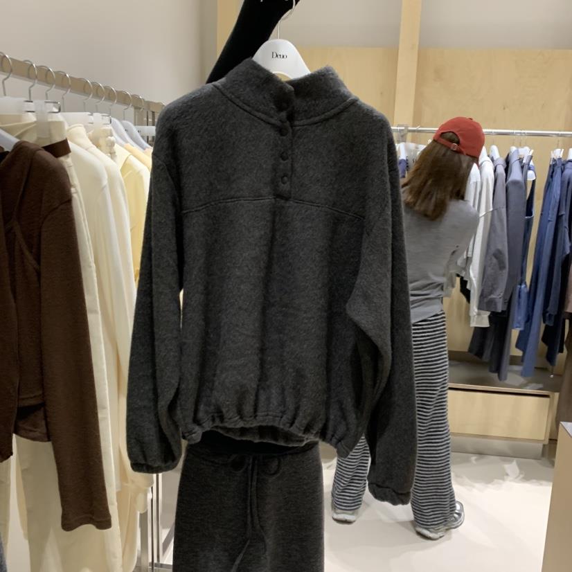 DEUO韓國代購㊣女士新品推薦人氣時尚熱賣真品25秋冬衛衣抓絨DEUO衛衣