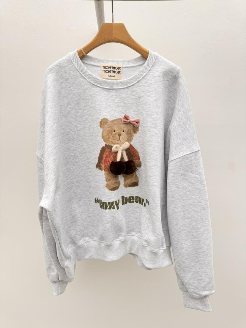 THORE韓國代購㊣女裝新款推薦真品熱賣25秋冬時尚人氣休閑衛衣THORE衛衣