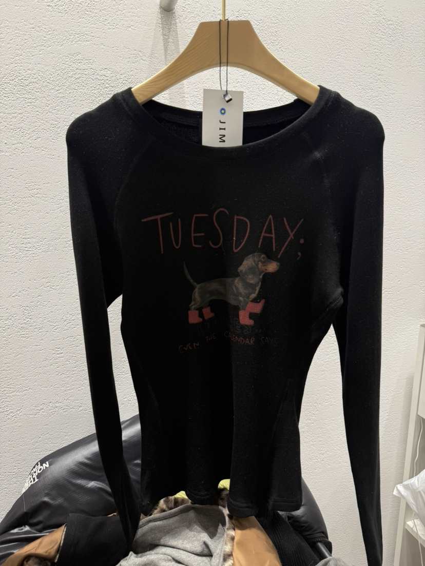 JIMMY東大門㊣實拍女裝新款推薦休閑真品時尚熱賣25秋冬長袖T恤JIMMY/REMAKE長袖T恤