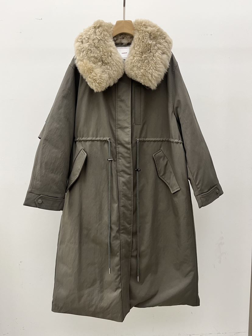 DARAK韓國代購㊣女士新品真品職業人氣熱賣時尚長款棉服填充DARAK長款棉服